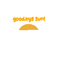 Sun Goodbye Sticker