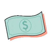 Money Cash Sticker by Ouuilove
