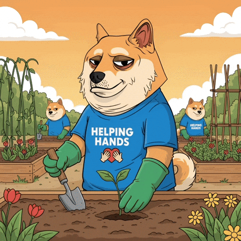 Shiba Inu Garden GIF by Doge Pound