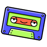 akronico music retro 90s song Sticker