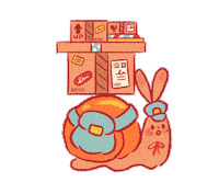 Postal Worker Delivery Sticker