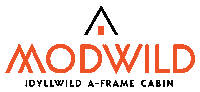 Modwild cabin idyllwild a frame modwild Sticker