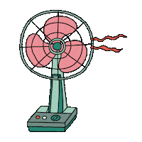Melting Heat Wave Sticker by golden freckles