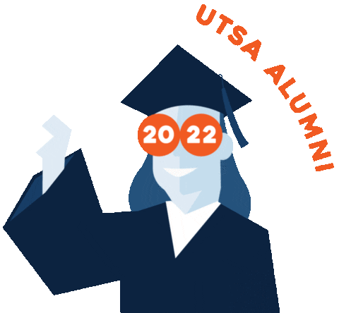 Graduation Class Of 2022 Sticker by The University of Texas at San Antonio