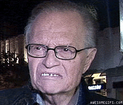 angry larry king GIF