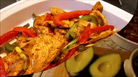 chicken fajitas GIF