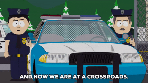 cops talking GIF by South Park 