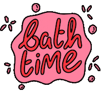 Bath Time Sticker by Poppy Deyes
