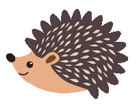 Hedgehog Cute Animals Sticker