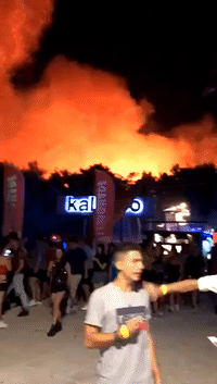 Forest Fire Prompts Evacuation At Croatia's Fresh Island Festival