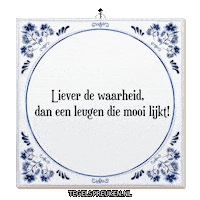 Humor Reflectie Sticker by Tegelspreuken.nl