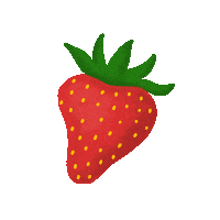 julira summer sweet fruit strawberry Sticker