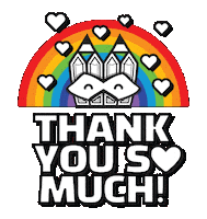 Thank U Love Sticker by Stamatia Alexaki