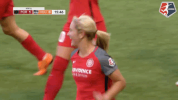 lindsey horan celebration GIF by National Women's Soccer League