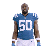 Flexing Justin Houston Sticker by Indianapolis Colts