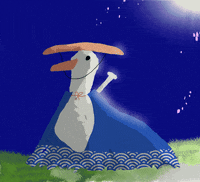 milu_got_lost duck bonk 鴨子 櫻花 GIF