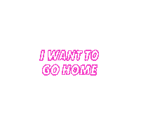 I Want To Go Home Sticker by Gcooter
