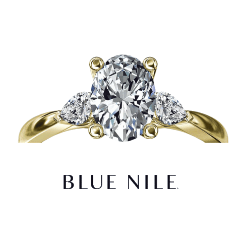 bluenilediamond giphyupload diamond ring halo Sticker