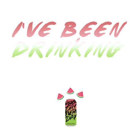 Watermelon Drinking Sticker by Beach Day Every Day