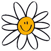 mollyjenson flower daisy smiley face happy face Sticker