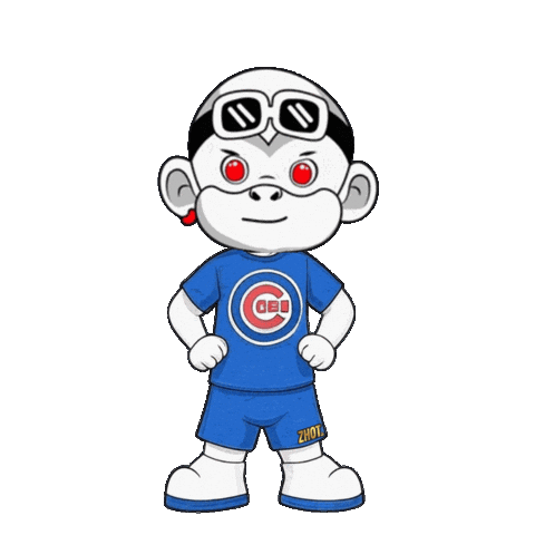 Angry Chicago Cubs Sticker by Zhot
