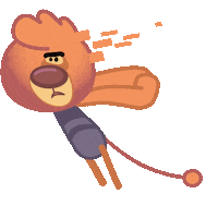 ElenaCartoon animals tired drunk sleeping Sticker