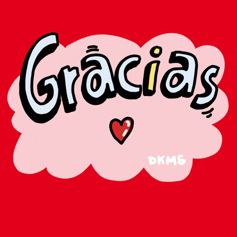 Gracias Agradecer GIF by DKMS – WE DELETE BLOOD CANCER