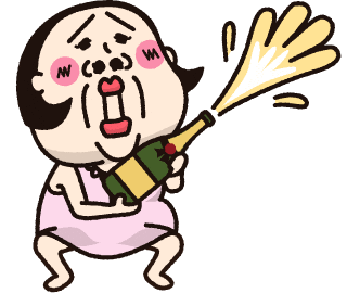 Sparkling Wine Alcohol Sticker