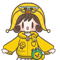 Girl Sally Sticker by Fluffy the Thunder God 雷神阿毛