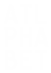 artsy_elaine alphabet lettering atlanta atl Sticker