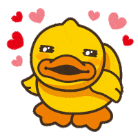 heart love Sticker by B.Duck