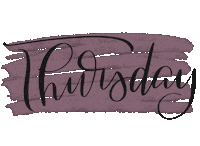 kailligraphydesigns sticker thursday weekday crayon Sticker