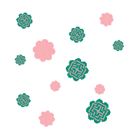 Pink Flower Sticker by Madly Gems