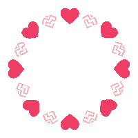 Heart Border Sticker by Madly Gems