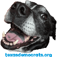 texasdemocrats dog puppy dogs texas Sticker