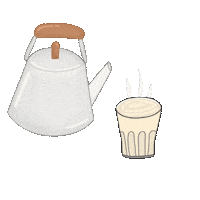 Tea Cappuccino Sticker by Letablierdechloe