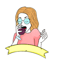girls smoke Sticker