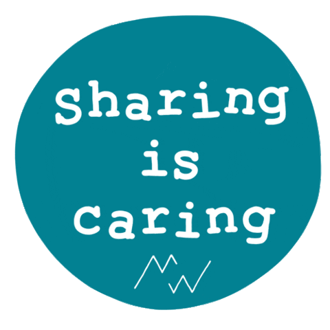 Sharing Is Caring Sticker by MintyWendy