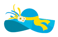 Horse Racing Blue Hat Sticker by Del Mar Racing