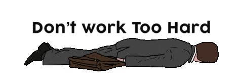 Tired Work Sticker by Zootghost