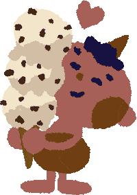 Chocolate Chip Illustration Sticker