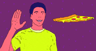 illustration pizza GIF by whateverbeclever