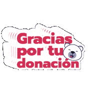 fcardioinfantil feliz gracias oso donacion Sticker