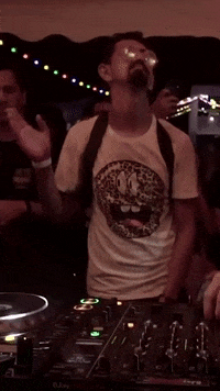 party dj high vibing wasted GIF