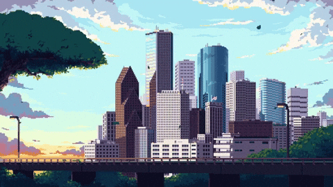 City Of Houston Pixel Art GIF by Coog Mania