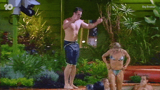 Pool Flip GIF by Big Brother Australia