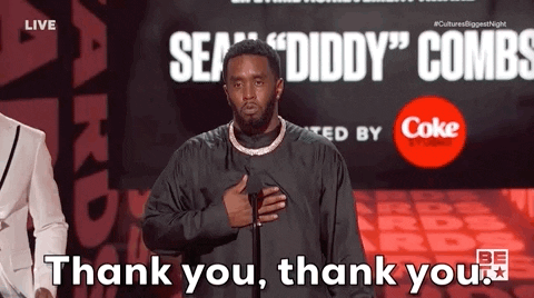 Diddy Thank You GIF by BET Awards