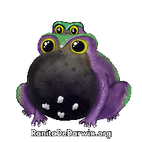 Chile Frog Sticker by Ranita de Darwin ONG