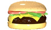 Burger Eating Sticker by Simon Falk