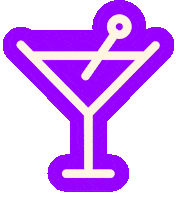 On The Rocks Drinking Sticker by Las Vegas